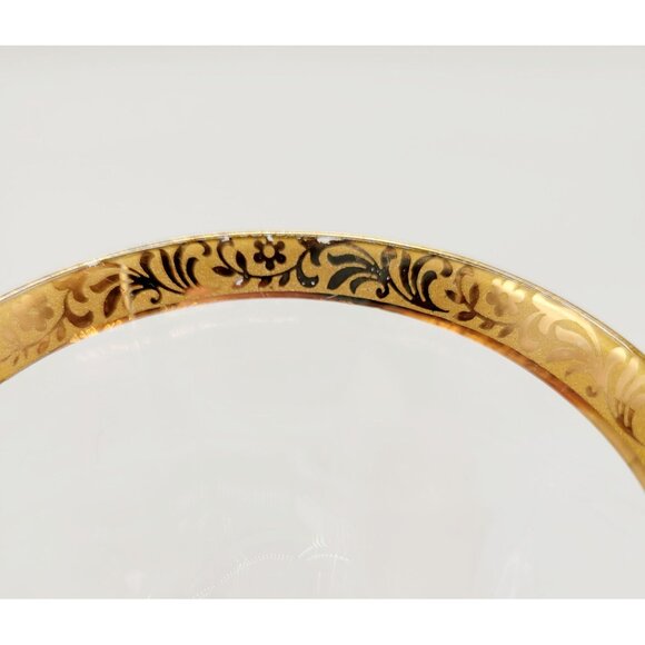 Aperitif Sherry Glasses Gold Floral Trim Set of Two - Picture 6 of 7